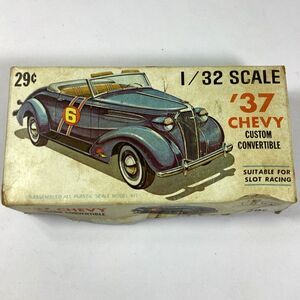 Palmer 37 Chevy Custom Convertible Model Kit Plastic 1/32 Scale Incomplete Vtg